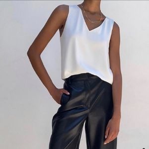 Cream Colour Aritzia Babaton Murphy Blouse